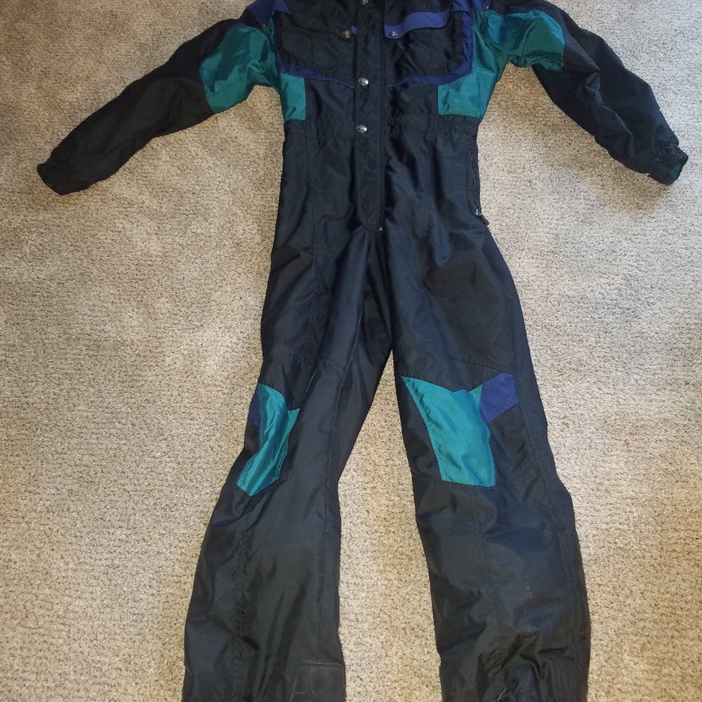 One-piece ski outfit
